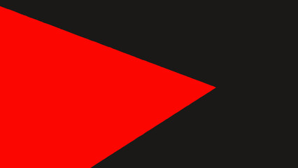 Bold red arrow pointing right on black background for direction and movement