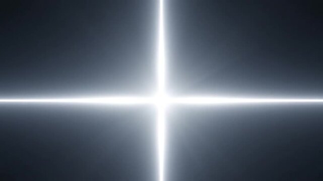 Bright white lines extend and connect on dark screen