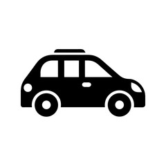 sedan icon black silhouette vector illustration on transparent background