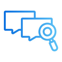 message search Line Gradient Icon