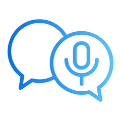 voice message Line Gradient Icon