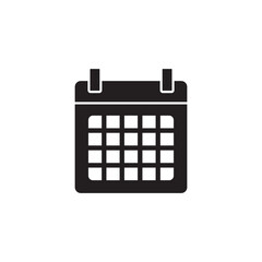 Solid Calendar Icon for Planning Events and Date Schedule