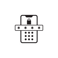 Solid Mobile Phone Security Passcode Pin Lock Screen