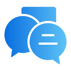 chat bubble Line Gradient Icon