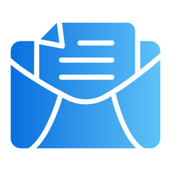 email Line Gradient Icon