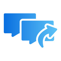 envelope message Line Gradient Icon
