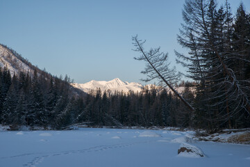 Winter in the mountains
