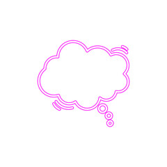 Neon Comic Bubble Text