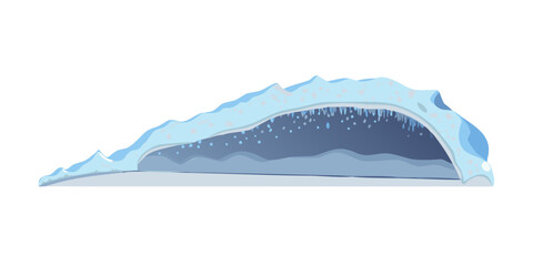 Illustration of a snow-capped mountain range