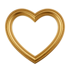 golden heart shaped frame