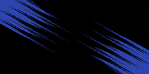 Abstract blue line and black background for business card, cover, banner, flyer. Vector illustration