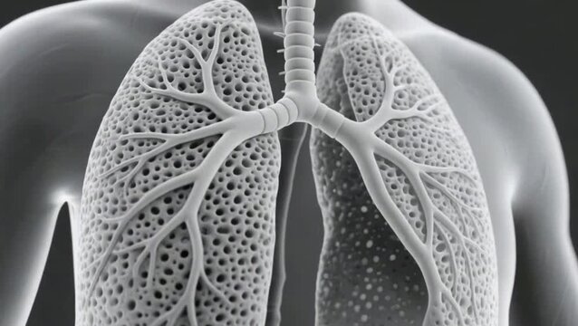 Honeycomb Lung: A Radiological Pattern of Interstitial Lung Disease (ILD)&mdash;Characterized by Cystic Airspaces on HRCT Scans, Linked to IPF, Sarcoidosis & Connective Tissue Diseases, Presenting with Dysp