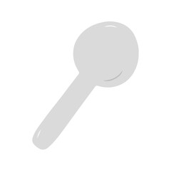 Grey Plastic Measuring Spoon For Liquid Medicine