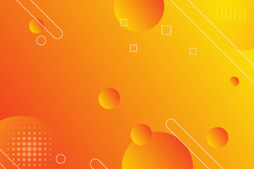 Abstract colorful geometric background. Orange and yellow elements with gradient. Dynamic shapes composition.