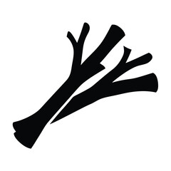 Obraz premium Abstract Black Horizontal Stack Silhouette- Minimal black abstract stacked horizontal shapes on white background, suggesting balance, layers, or organic forms for modern design concepts