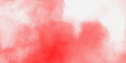 abstract powder splatted background. Red powder explosion on white background. Abstract colorful watercolor on white background. Digital art painting. Pattern for wallpapers, curtains .