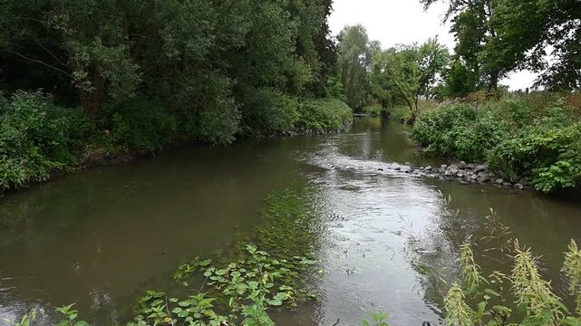 M&uuml;ndung der Wetter in die Nidda in Assenheim