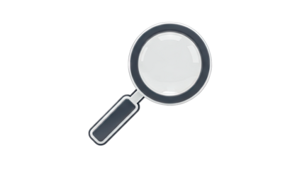 Magnifying Glass Isolated on White Background