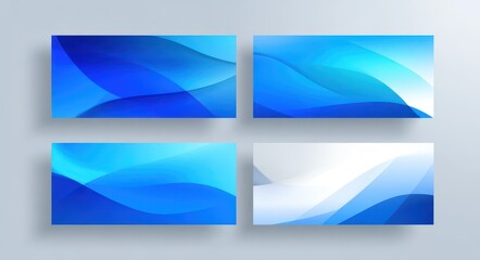 Fototapeta premium Sleek Corporate Banner Layout: Modern Gradient Cover for Website and Social Media