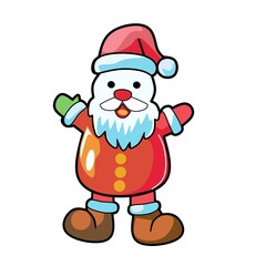 santa claus with a bag
