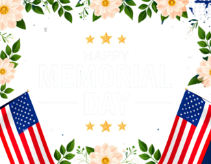 Memorial day lettering typography design. National American holiday illustration 