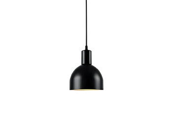 Modern black industrial pendant light fixture for stylish contemporary interior lighting