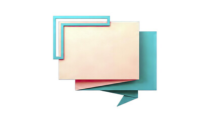 Fototapeta premium Abstract Geometric Shapes on White Background