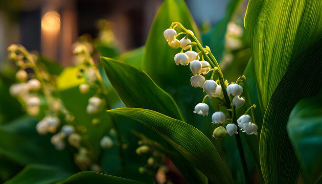 Loos France 30 avril 2020 Photo d illustration de brins de muguet pour la f&ecirc;te du travail du 1er mai Illustrative photo of lily of the valley for Labour Day on