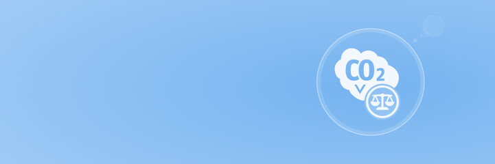 Klimaschutzrecht Emissionshandel und CO2 Regulierung Header Vektor svg unter 60 kB copy space