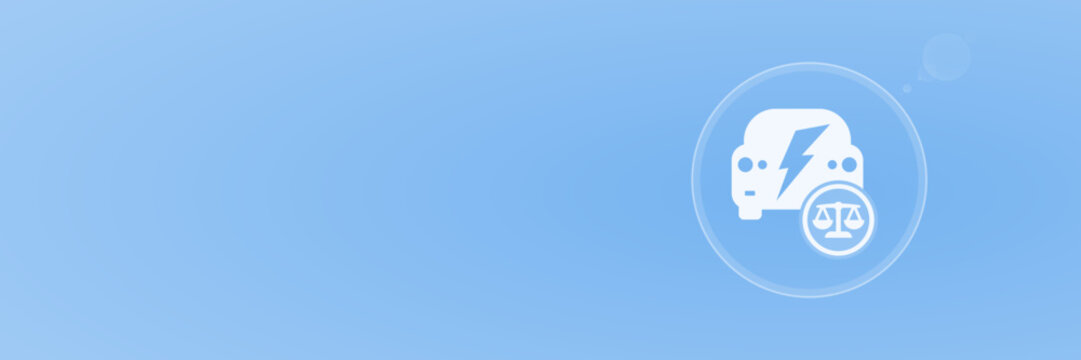Verkehrsrecht Elektromobilit&auml;t und E-Auto Gesetzgebung Header Vektor svg unter 60 kB copy space