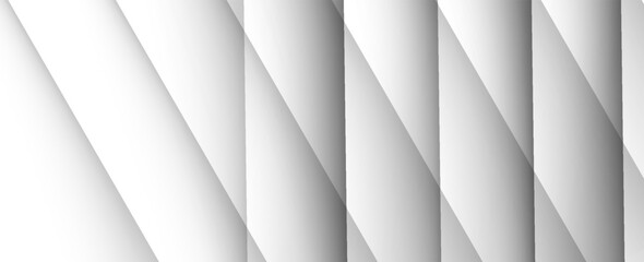 Fototapeta premium Abstract white background with stacked transparent rectangular geometrical shapes. Abstract white and gray background. smooth abstract background, blurred pattern. White Geometric Shape Pattern.