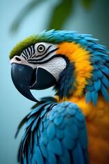 blue and yellow macaw