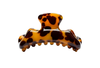 Tortoiseshell pattern hair claw clip for stylish everyday hair styling