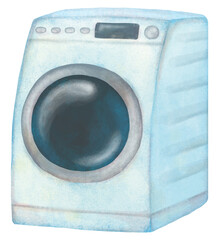ドラム式洗濯機のイラスト