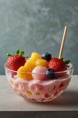 fruit salad with strawberries