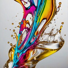 abstract colorful splashes