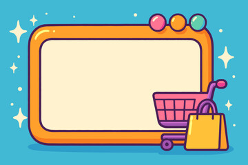 vector illustration of a shopping cart