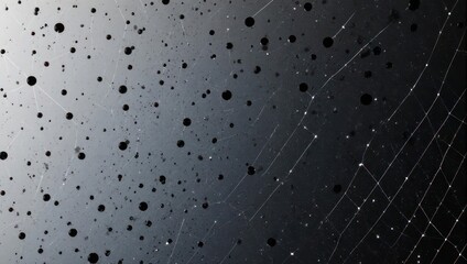 Abstract Network of Dots and Lines on a Gradient Background.