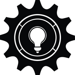 Hand drawn bright glass light bulb vector illustration icon representing a creative business idea and innovation technology solution for energy power and electricity inspiration concept.