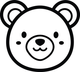 Obraz premium A cute brown teddy bear sitting with a heart icon makes a lovely cartoon vector illustration for a baby gift or Valentine art.