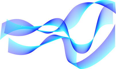 青いベクトルの抽象的な曲線のグラフィック
