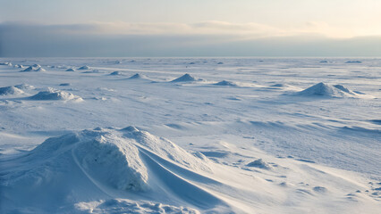 snow covered mountains