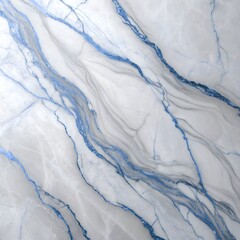 Naklejka premium White and blue veined marble texture background