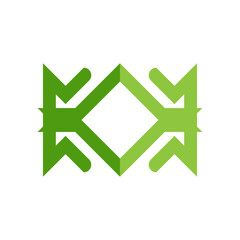 Green Arrow Abstract Logo Design