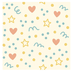 seamless pattern with hearts