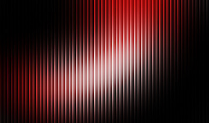 Abstract background featuring vertical red and white glowing light bars fading into deep black shadows creating a dramatic and modern digital texture effect