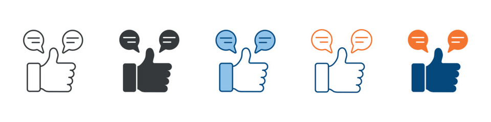 Feedback Icon Set Multiple Style Collection 