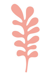 Obraz premium Artistic abstract leaf illustration design