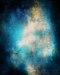 Watercolor blue abstract background, trendy vintage texture perfect for your design