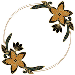 abstract floral frame